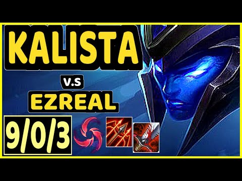 KLAUS (KALISTA) vs EZREAL - 9/0/3 KDA BOTTOM ADC GAMEPLAY - BR Ranked GRANDMASTER