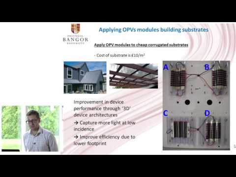 eGOPV - Jeff Kettle - Application of flexible OPVs for building integration