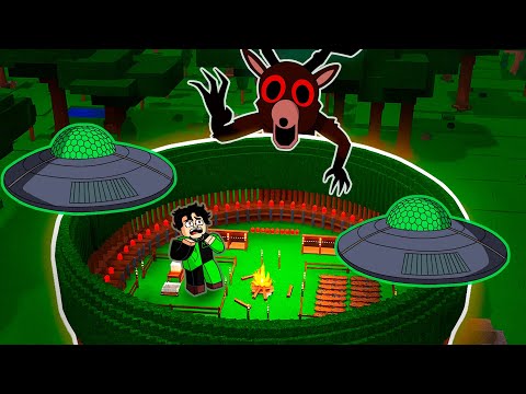 I BUILT THE MOST SECURE BASE (ANTI-ALIENS) IN 99 NIGHTS IN THE FOREST