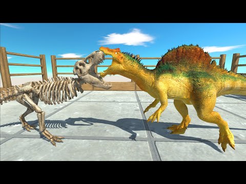 Skeleton T-Rex DEATH RUN - Animal Revolt Battle Simulator