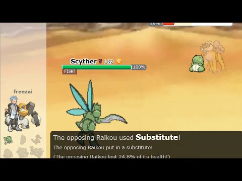 Eviolite Scyther is Insane | Top 100 Random Battles Pokemon Showdown Gameplay