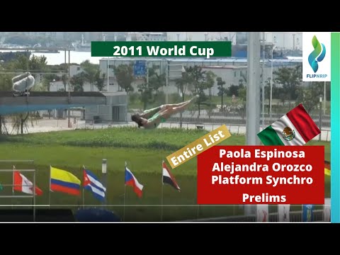 2011 Paola Espinosa & Alejandra Orozco - Team Mexico - Platform Diving - World Diving Cup