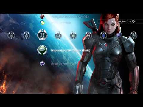 Tema de Mass Effect 3 FemShep PlayStation 3 XMB