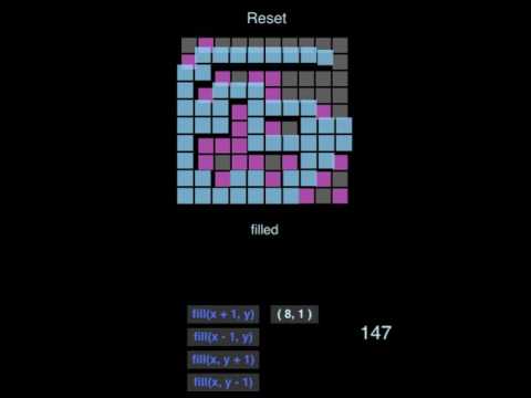 Flood Fill Algorithm Visualization
