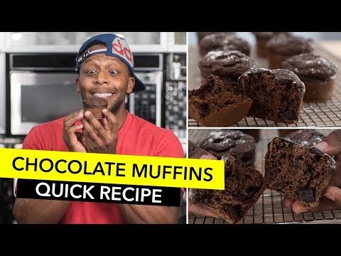 Dark Chocolate Zucchini Muffins