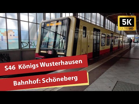 (5K) Berliner S-Bahn 2023 - S46 am Bahnhof Schöneberg