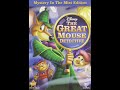 The Great Mouse Detective Mystery In The Mist Edition 2010 DVD Overview