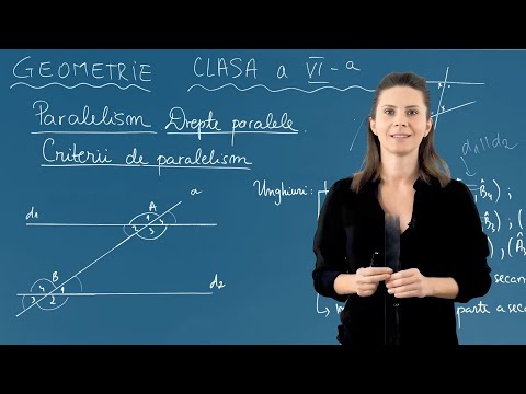 Paralelism. Drepte paralele. Criterii de paralelism - Matematică - Clasa a VI-a