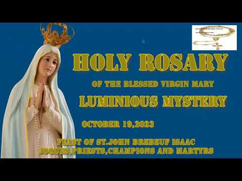 🔴 Rosary Thursday Luminous  Mysteries of the Rosary October  19, 2023 🌹Praying Daily🙏🏼