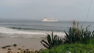 Seabourn Sojourn departing Lisbon