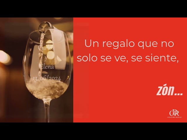 Vídeo relacionado con CALLEDELREGALO Kit Personalizado Chin Chin | Incluye Botella de Vino, Copas de Vino y Caja de Madera | Set de Regalo Personalizable con Foto y Texto