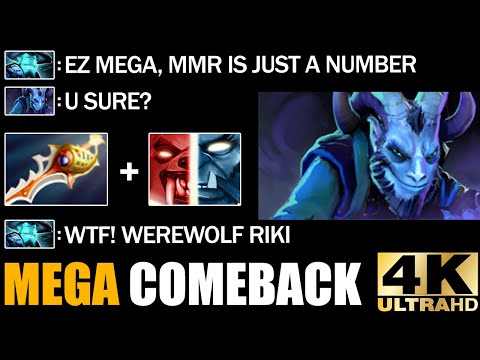 Mega Creeps Comeback By Top 8 MMR Werewolf Riki With Ultimate's Lycan Buff Dota 2 Pro Gameplay