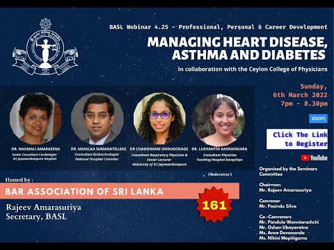 161st BASL Webinar -  Managing Heart Disease, Asthma and Diabetes