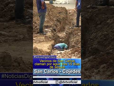 Vecinos de San Carlos claman por agua tras 15 días de sequia #cojedes #digitalvision #sancarlos