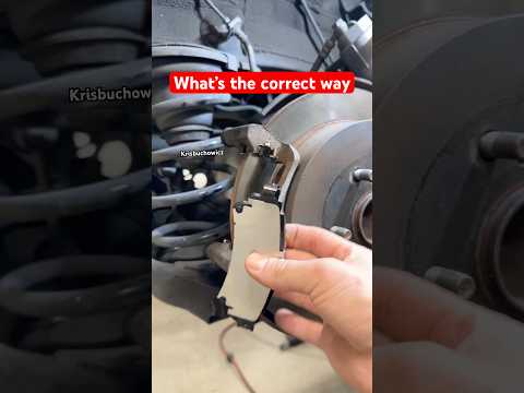 What is the correct way to install these brake pads?