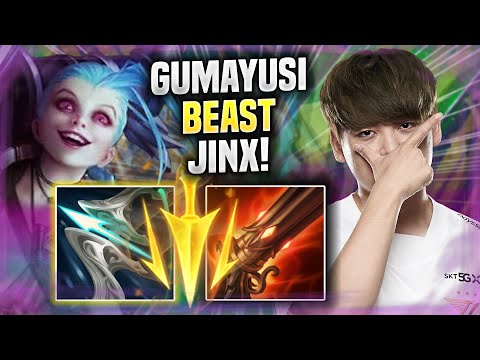GUMAYUSI IS A BEAST WITH JINX! - T1 Gumayusi Plays Jinx ADC vs Jhin! | Preseason 2022