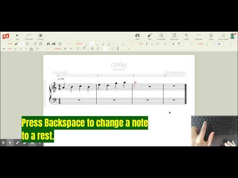Noteflight Tutorial, Keyboard Shortcuts