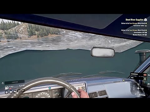 Snowrunner / Trick - How to drive in very deep water {Water over snorkel}