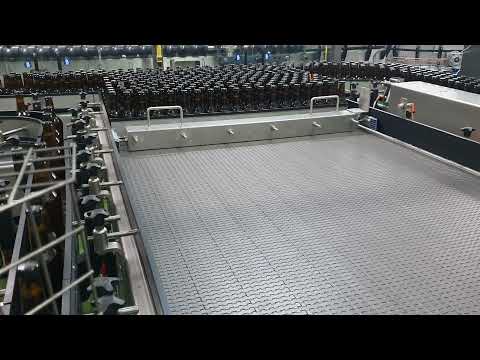 Convoyeur d'accumulation et aligneur en inox, 30000 bouteilles par heure, pour l'agroalimentaire, le pharmaceutique et la cosmétique - cms_9