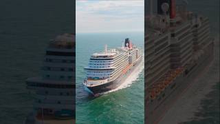Cunard’s Queen Anne Like You’ve Never Seen Her – Stunning Drone Fly-Through! #shorts #cruise
