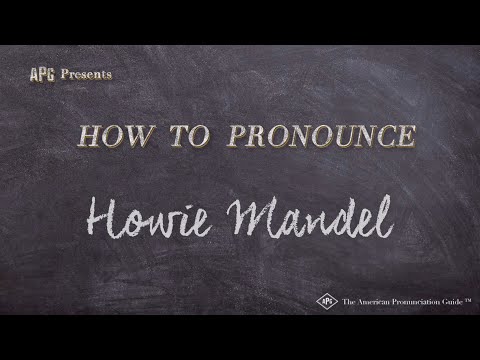How to Pronounce Howie Mandel (Real Life Examples!)