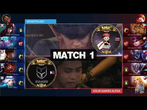 Grand Final IDONOTSLEEP VS SOLID GAMING ALPHA Match 1 - MSC Five Nations Final