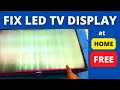 HOW TO FIX TV DISPLAY PROBLEM HOW TO FIX WHITE SCREEN ON TV