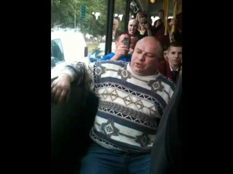 Singing man on the 81 bus Liverpool