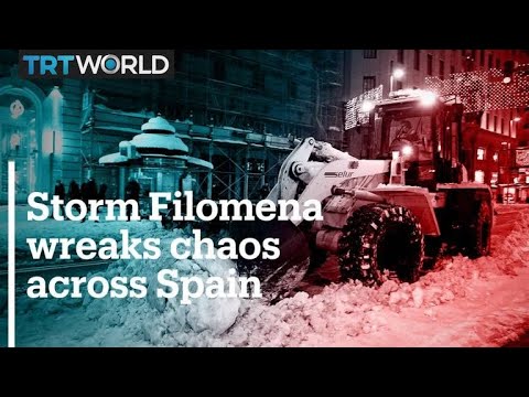Several dead as Storm Filomena wreaks chaos across Spain