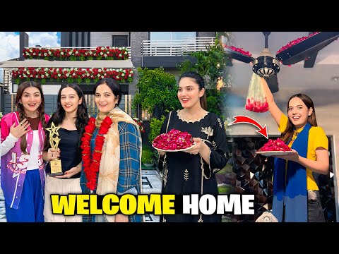 Rabia's Grand Welcome Back😍🥳|Gave a special surprise to everyone♥️🥹|Unboxing of the gift🤩🎁|Sistro...