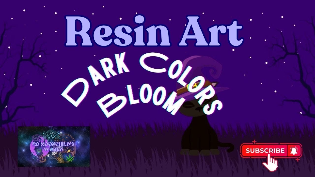 #resinart | Dark Colors 3D Bloom Coasters | October 2, 2024