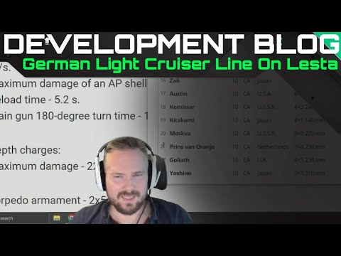 Development Blog - German Light Cruiser Line On Lesta