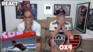 REACT ATLETICO MG 0X4 FLAMENGO - UM AMASSO NA ARENA! FLAMENGO ATROPELOU O GALO EM CASA