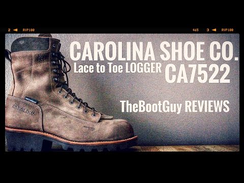 CAROLINA 8” Waterproof Composite Lace-to-Toe Logger - CA7522 [ The Boot Guy Reviews ]