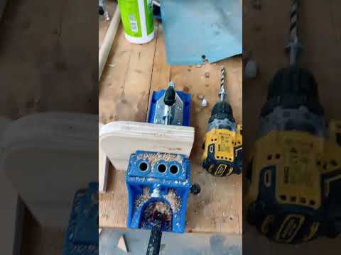 Using the Kreg jig to make holders for my tool wall! #woodworking #project #kreg