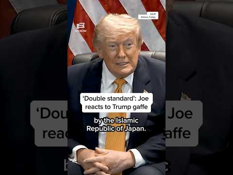 'Double standard': Joe reacts to Trump gaffe