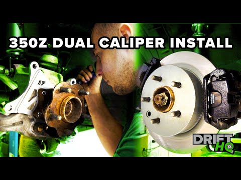 HOW TO INSTALL  350Z DUAL CALIPERS