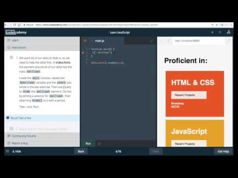 Learn Javascript Hide Javascript And The Dom Codecademy