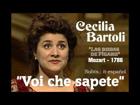 "Voi che sapete" (Mozart, 1786) por la gran 'mezzo' Cecilia Bartoli - Subtítulos : ital-español HD
