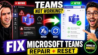 How to Repair & Reset Microsoft Teams App | Fix Lagging & Compatibilit