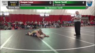 160 Keagan Lazar Oconomowoc vs Trevor Turriff X Factor Elite 6476290104