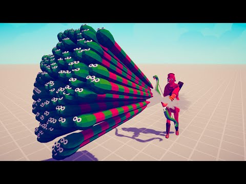 OP GOD SNAKE ARCHER vs UNITS ► Totally Accurate Battle Simulator TABS