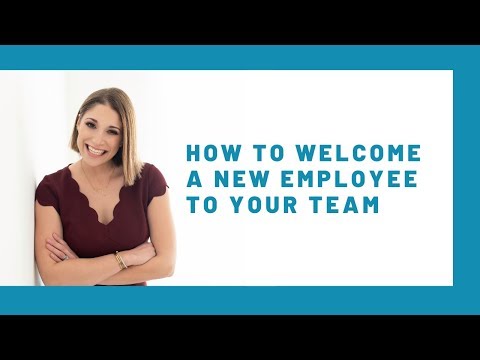 How to welcome a new employee to your team
