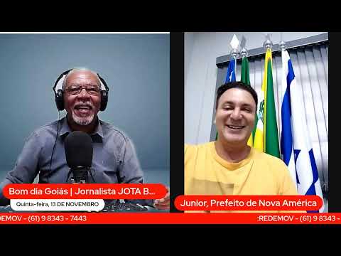 Cléber Junio de Souza, Prefeito de Nova América - BOM DIA GOIÁS  | jota Brito