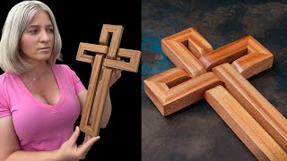 Make a BEAUTIFUL Wooden Cross in Just 30 Minutes