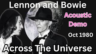 David Bowie and John Lennon   Oct 1980 -   Across The Universe