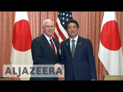 N  Korea tension dominates Pence’s Japan visit