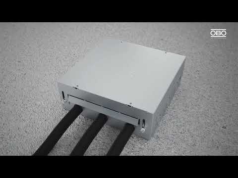Mounting of Screed floor box – OBO Bettermann