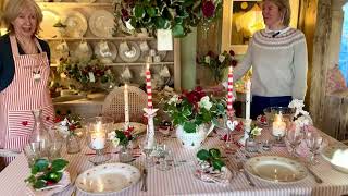 A beautiful Festive Christmas Day tablescape with Susie Watson Designs