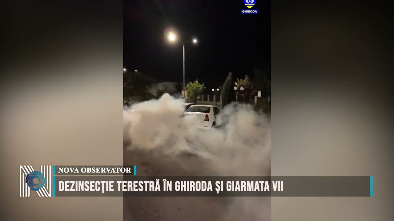 Dezinsecție terestră în Ghiroda și Giarmata Vii